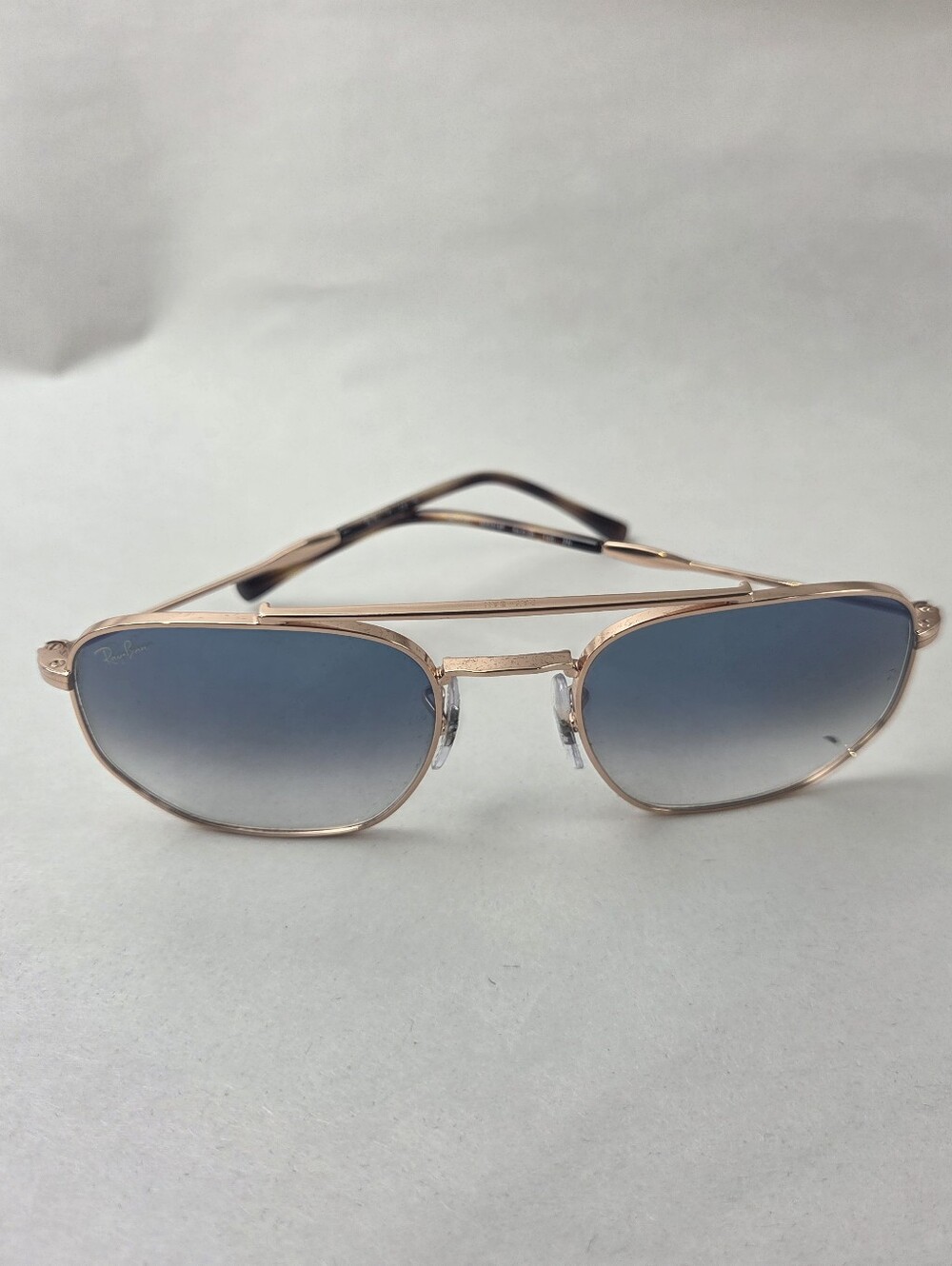 Ray-Ban Sunglasses RB3707 9202/3F Rose Gold Blue Gradient Lenses 54-20-140 - Picture 2 of 15
